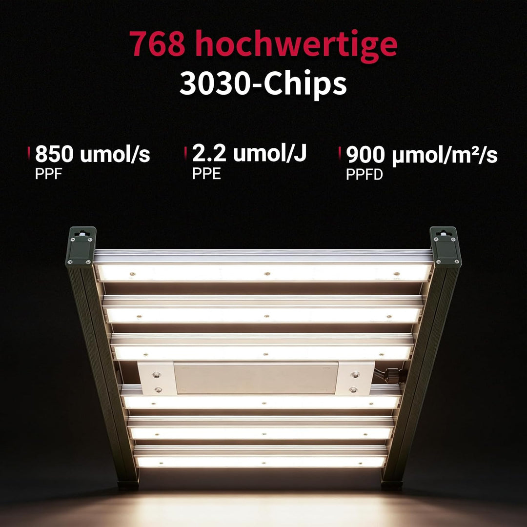 Growzelt Komplettset mit Growzelt 90x90x180 cm 240W LED Grow Lampe und Regelbar Rohrventilator 100mm