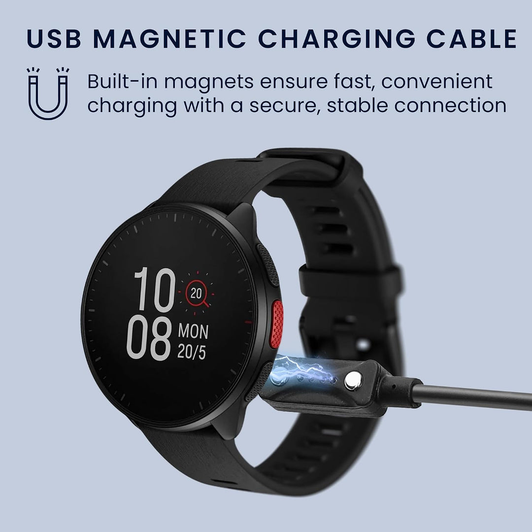 kwmobile USB Kabel Charger kompatibel mit Polar Ignite 3 / Pacer/Pacer Pro/Vantage V3 / Vantage M3 L