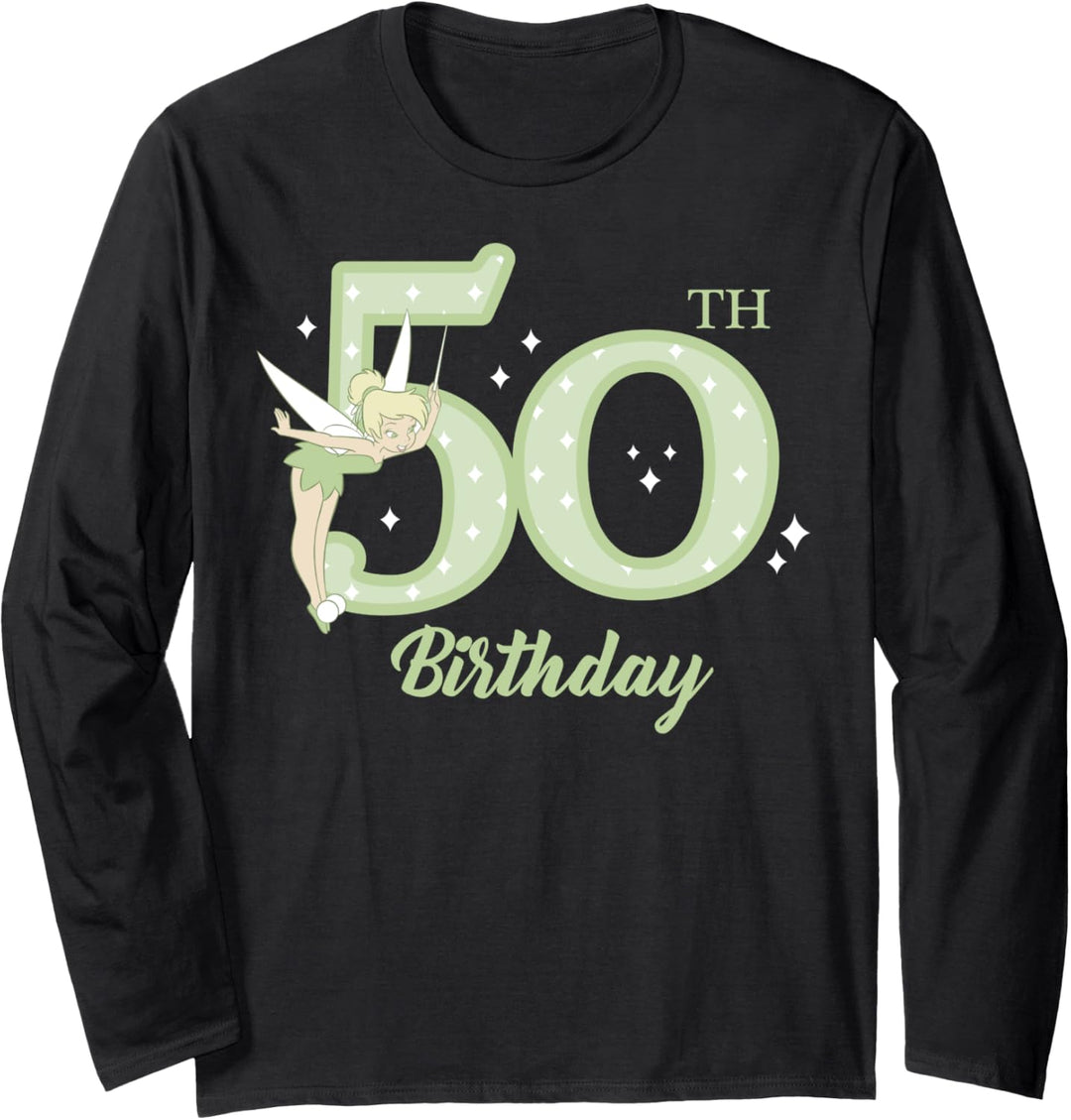 Disney Peter Pan 50th Birthday Tinkerbell Portrait Sweater Langarmshirt