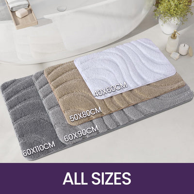 DEXI Badteppich rutschfest 40 x 60cm, weicher Mikrofasern Badematte, Wasserabsorbierende Badezimmert