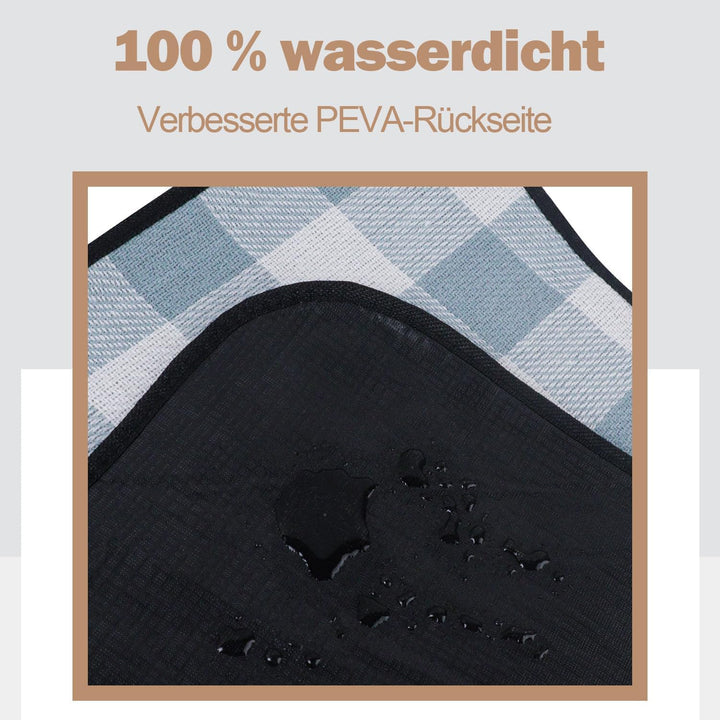 200x200cm grosse Picknickdecke für Draussen, wasserdicht,Sandabweisend,Tragbar, Strandmatte,Extra Gr