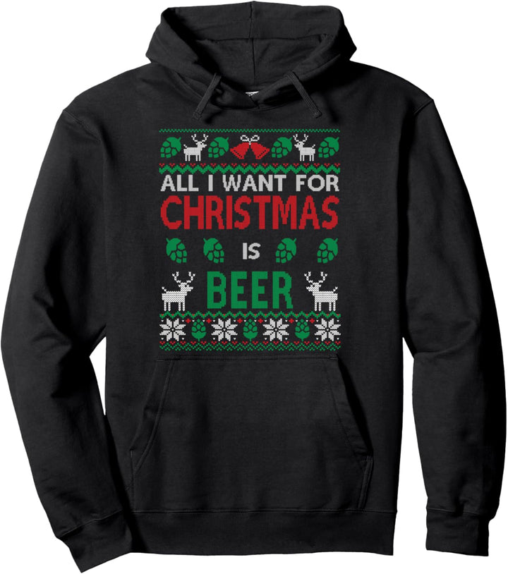 Ugly Christmas Beer Handwerkliche Bier Hässliche Weihnachten Pullover Hoodie