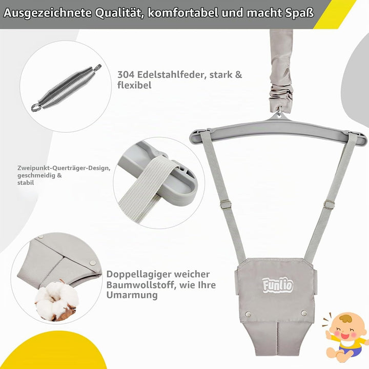 FUNLIO 2-in-1 Schaukeln Set und Baby Türhopser für Kleinkinder, Schaukelset für Kinder mit 4 Sandsäc