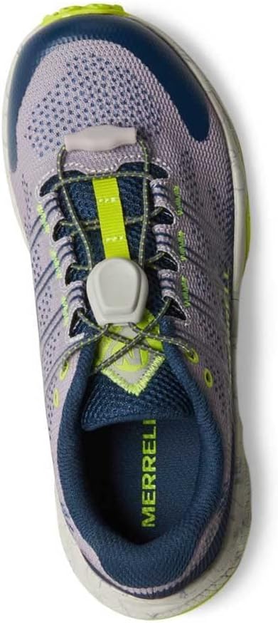 Merrell Jungen Moab Flight Low A/C Sneaker 30 EU Grey Navy Citron, 30 EU Grey Navy Citron