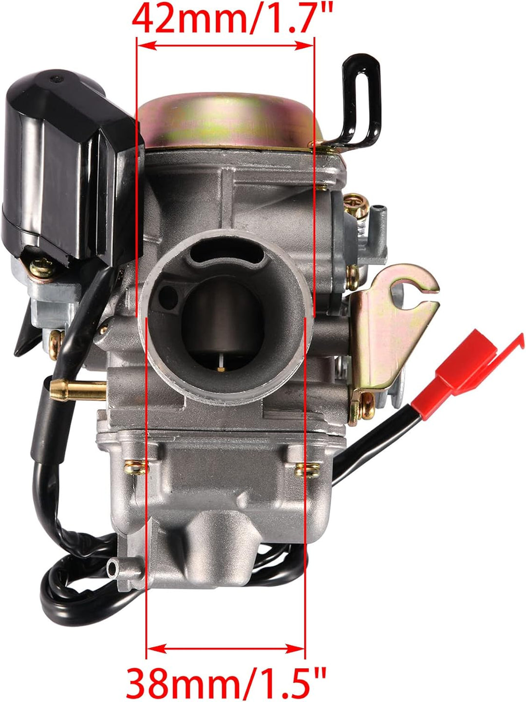 WOOSTAR PD24J Vergaser 24mm Ersatz für 4 Stroke GY6 125ccm 150ccm Taotao ATV Roller 157QMJ Motor, PD