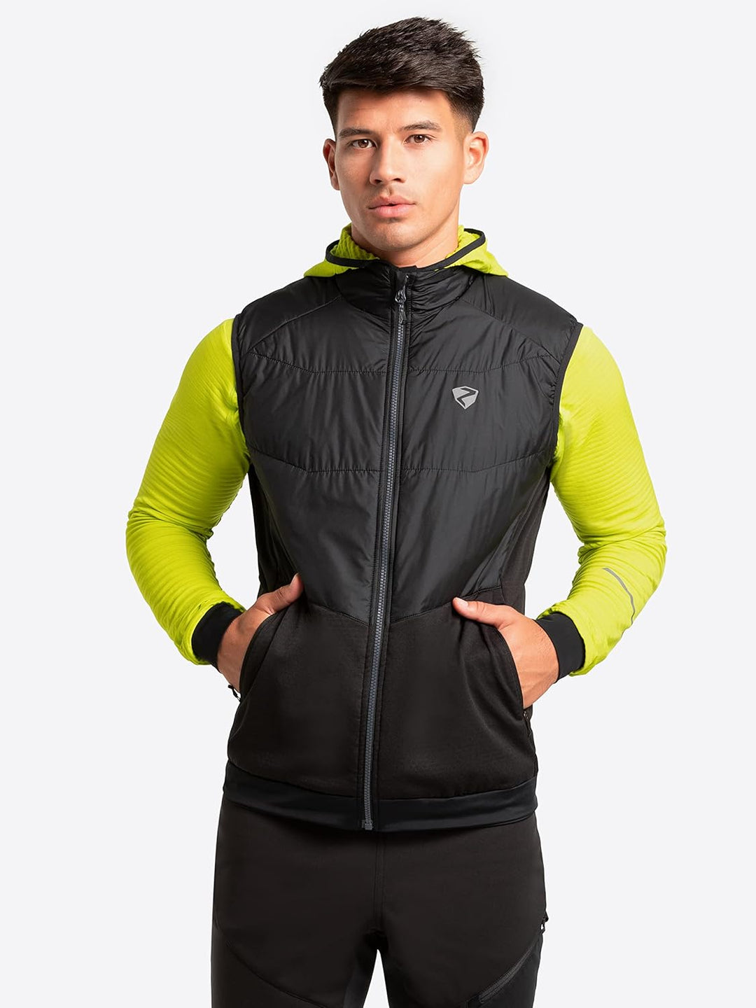 Ziener Herren Nauri Funktions- / Hybrid-Weste, Bergsport | wattiert, winddicht, Primaloft (1er Pack)