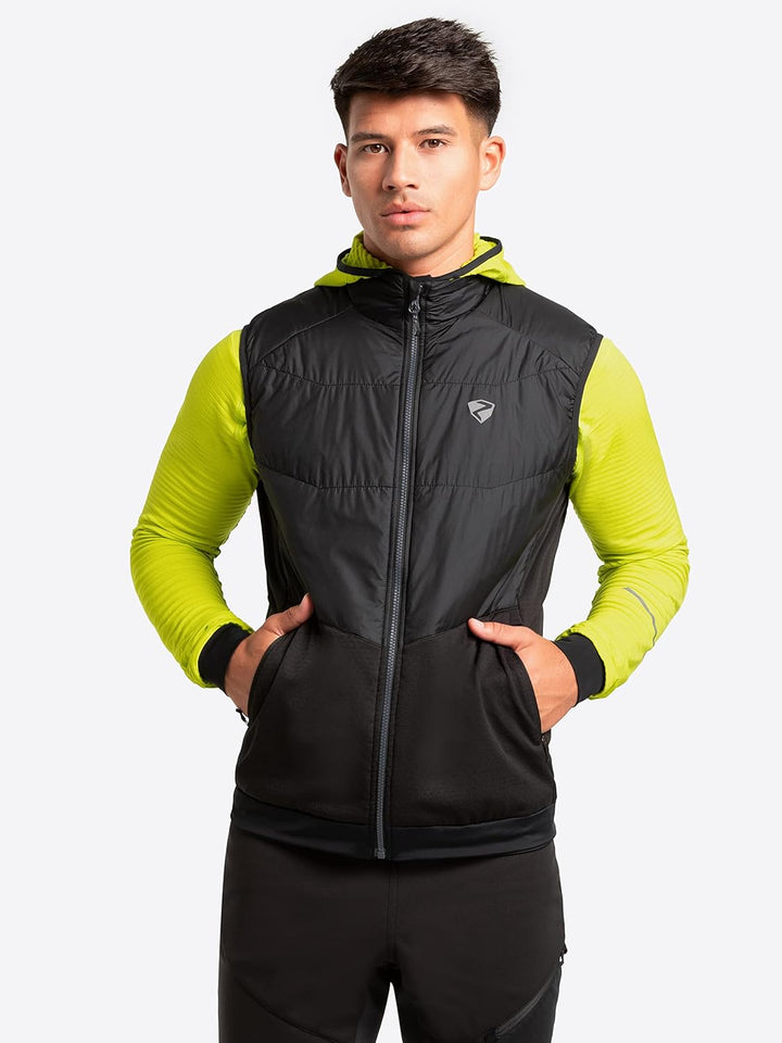 Ziener Herren Nauri Funktions- / Hybrid-Weste, Bergsport | wattiert, winddicht, Primaloft (1er Pack)