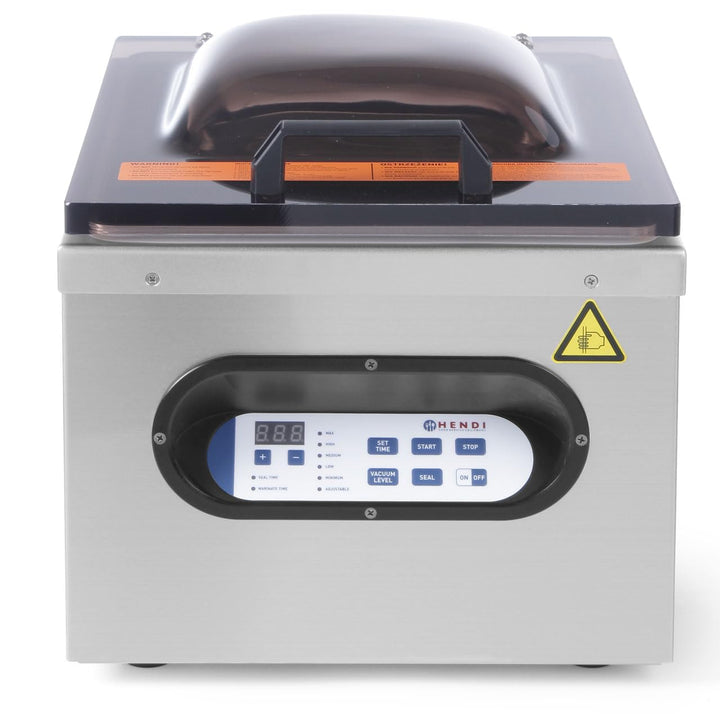 HENDI Vakuum-Verpackungsmaschine, Vakuumiergerät, Vakuum Kammer Verpackungsmaschine, Schweissleiste: