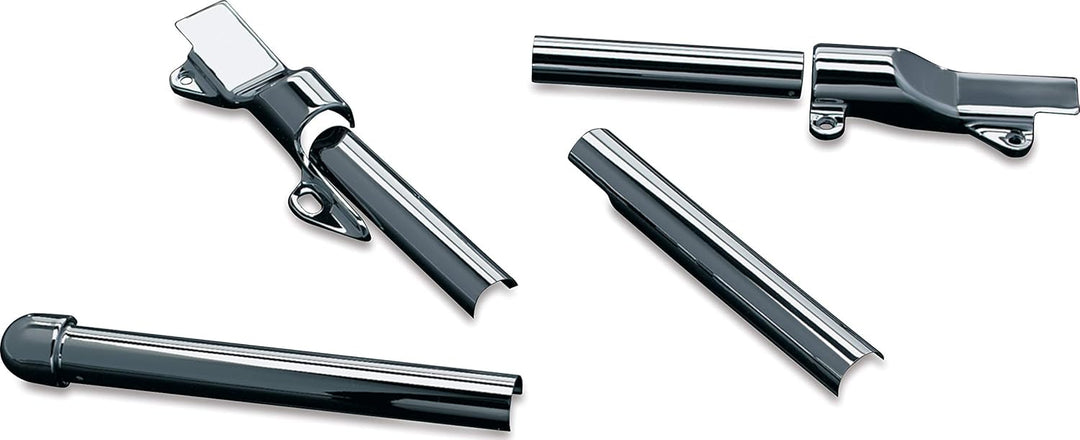 Kuryakyn 8108 Motorrad-Accent Zubehör: Schwingenrohrabdeckungen für Harley-Davidson Softail 2000-07