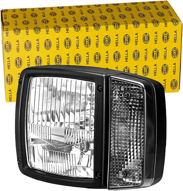 HELLA - Hauptscheinwerfer - 12V - Anbau - Lichtscheibenfarbe: gelb - Stecker: AMP - rechts - 1SA 996