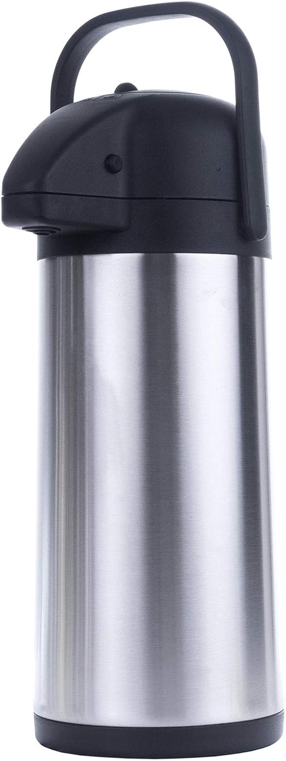 Haushalt International Airpot 3,0 L Pumpkanne Isolierkanne Thermo Kanne Kaffeekanne Camping Edelstah