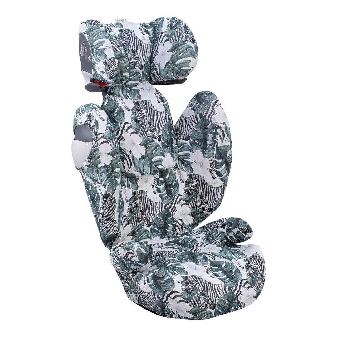 JYOKO KIDS Bezug für Autositz Kompatibel mit Cybex Solution M und Pallas B - Fix (ZEBRA), ZEBRA