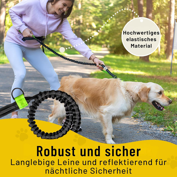 Hundefreund Bungeeteil für Joggingleine | Verlängerung für Hundeleine | Ersatzleine mit elastischem