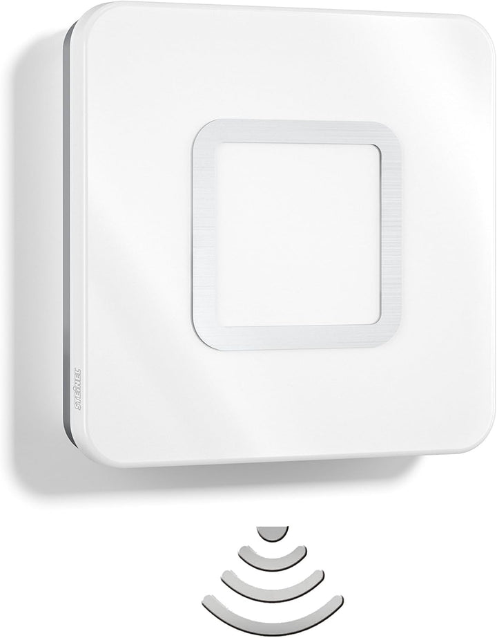 Steinel LED Innenleuchte RS LED M1 S Edelstahl, 8.8 W LED Wandlampe, 759 lm, 360° Bewegungsmelder, m