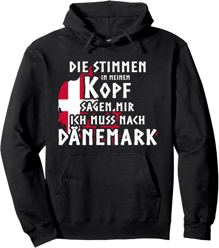 Die Stimmen In Meinem Kopf Dänemark Pullover Hoodie