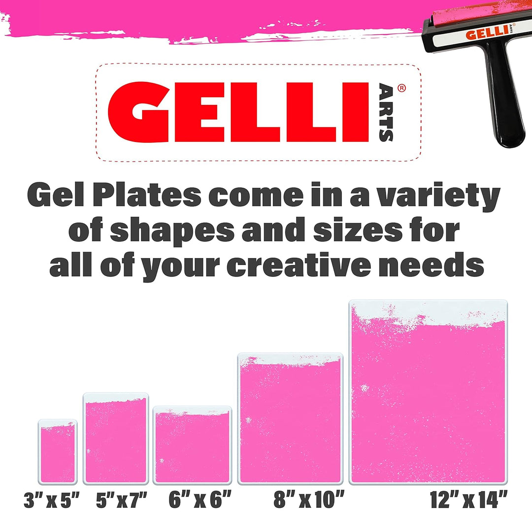Gelli Arts GL013964721027 Gel-Druckplatte, 22,9 x 30,5 cm, transparent Einzeln, Einzeln