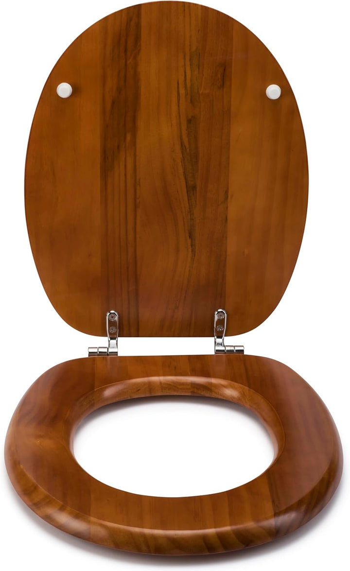 Croydex Massivholz-Toilettensitz, Pinie Antik