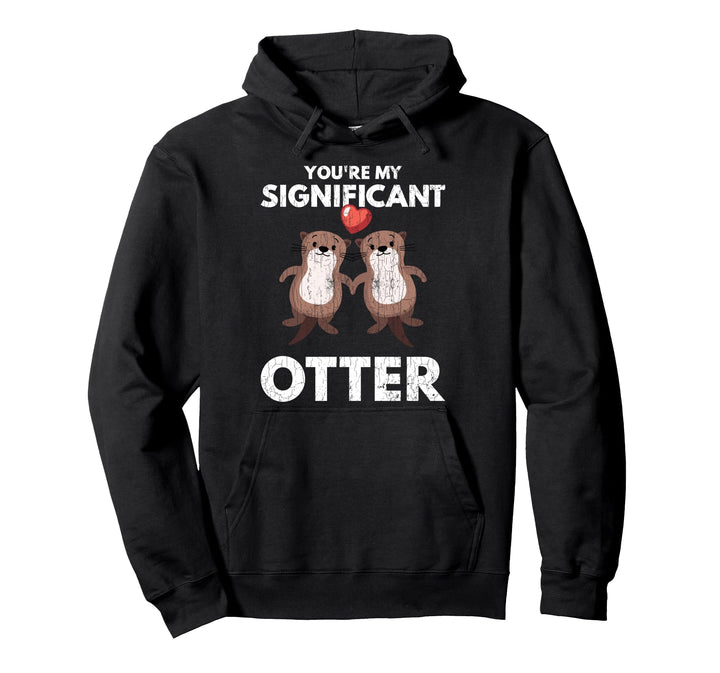 Lustiges Niedliches Signifikantes Otter Design für Ihn Ihr Pullover Hoodie