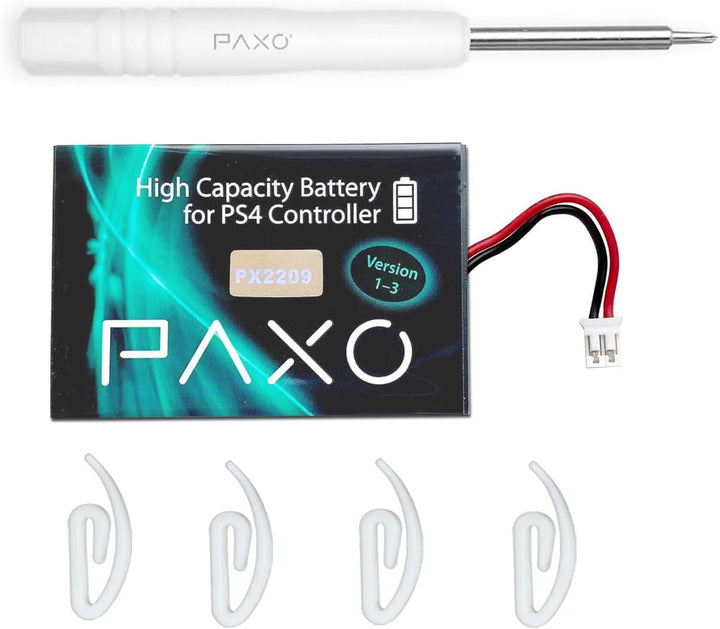 High-Performance Li-Ionen Akku 2000mAh für PS4 Controller Version 1-3 // Austausch Set mit Video-Anl