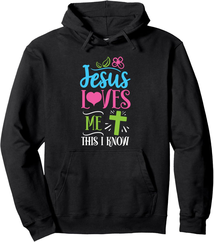 Jesus liebt mich Dies weiss ich Ostern Tag Zitate Pullover Hoodie