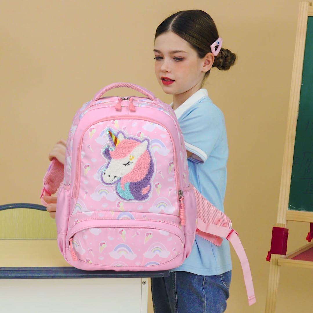 Schulrucksack Kinder Mädchen Grundschule Schultaschen Sets für Mädchen Kinderrucksack Daypack Gross