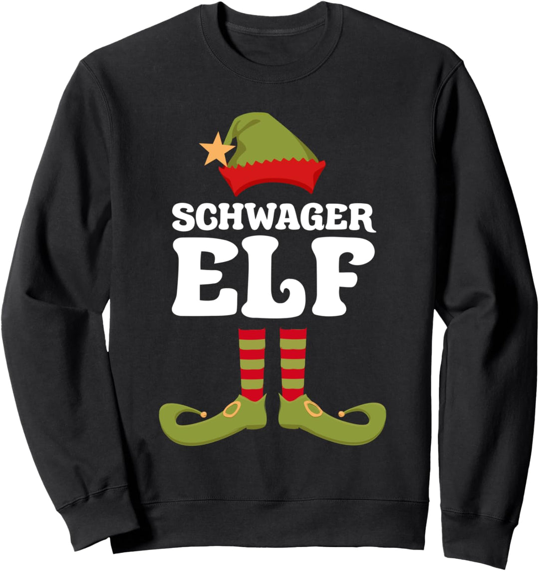 Schwager Elf Weihnachtself Weihnachten Sweatshirt