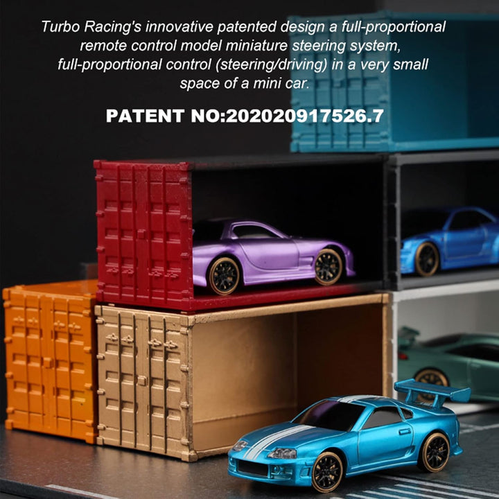 FLYCOLOR Turbo Racing C61 1:76 Skala Drift RC Auto mit Gyro Mini Full Proportional RTR 2.4GHZ Fernbe