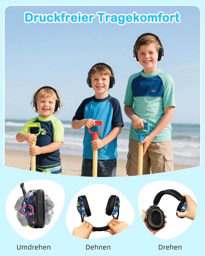 ZOHAN 030 Gehörschutz Kinder 2er Pack,Lärmschutz Kopfhörer Kinder mit Autismus, ohrenschützer kinder