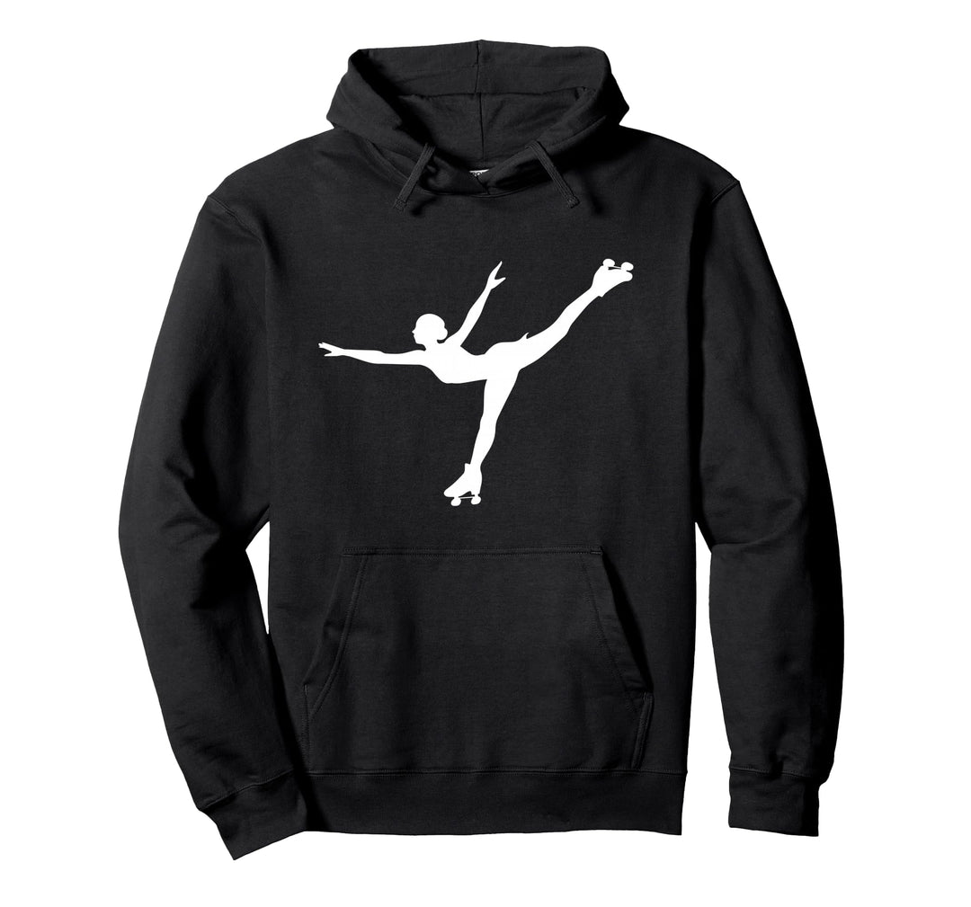 Rollschuhe mit Retro-Grafik, Rollschuhlaufen Pullover Hoodie