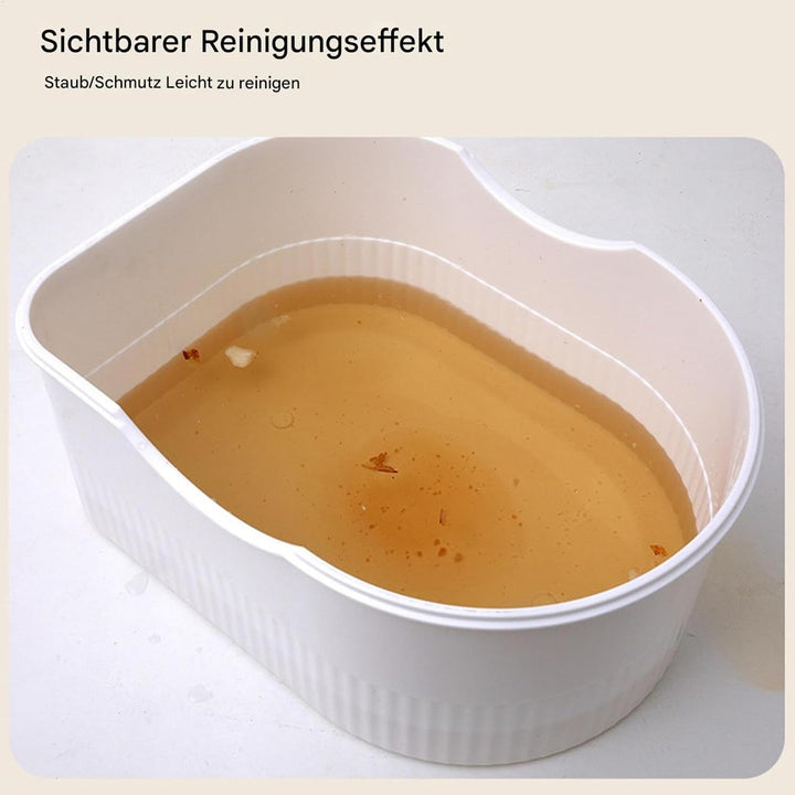 Multifunctional Fruit Cleaner Spinner with Hand Crank, Rotating Vegetable Washer and Potato Scrubber