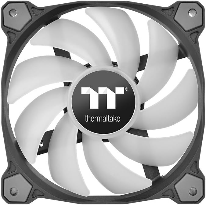Thermaltake Pure Plus RGB 12 TT Premium Edition 3Pack Gehäuselüfter RGB Black 120 mm, RGB Black 120