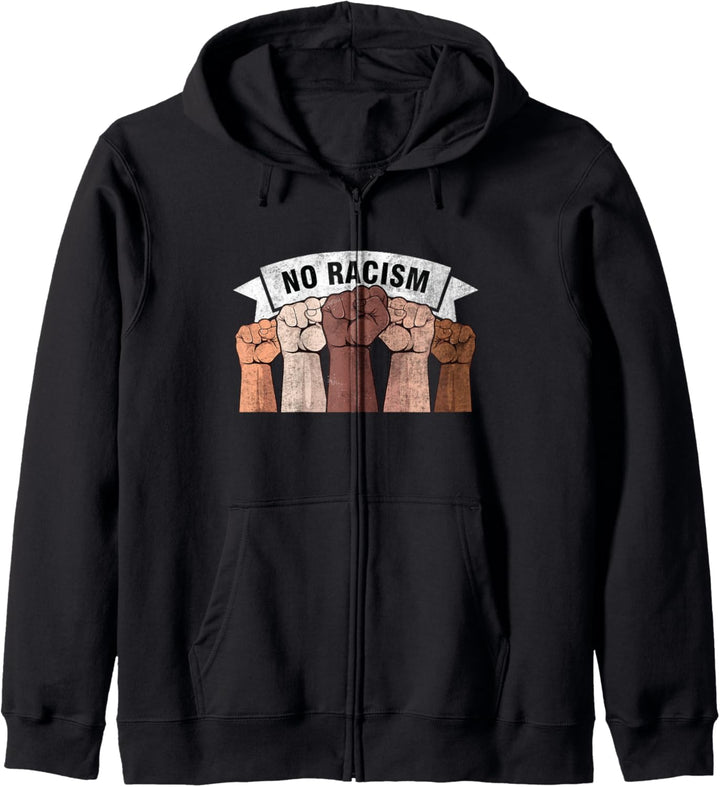 Men's Women's Kids Say No To Racism Quotes Graphic Design Kapuzenjacke