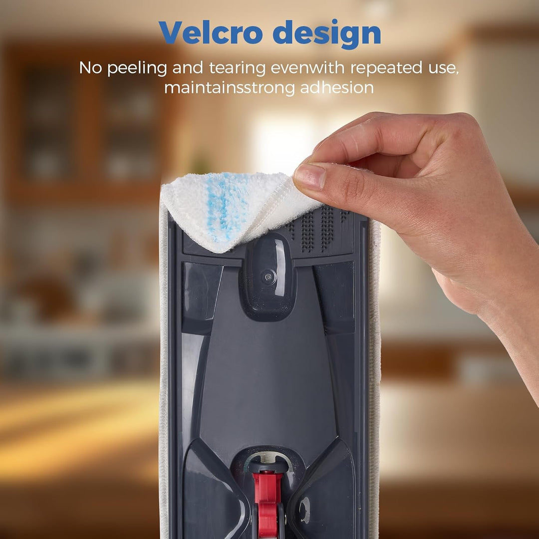 6 Stück für Vileda H2PrO Bodenwischer Ersatzbezug, Mikrofaser Wischmopp Bezug für alle Hartböden, Ma