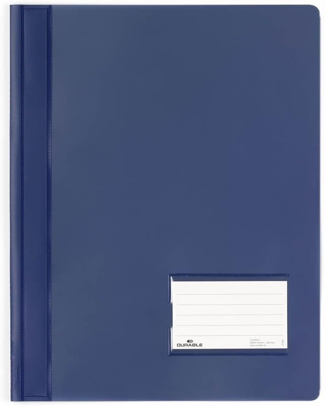 Durable Schnellhefter, überbreit, dunkelblau, 25er Packung, 268007, Dunkelblau