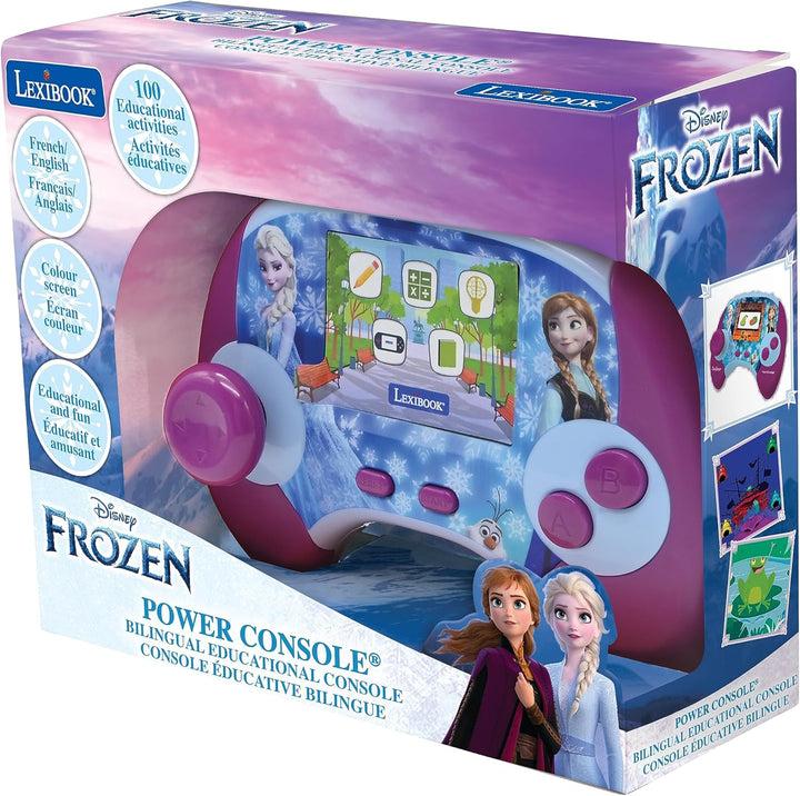 LEXIBOOK - Console éducative bilingue Français/anglais - La Reine des Neiges écran LCD 2,8 pouces -
