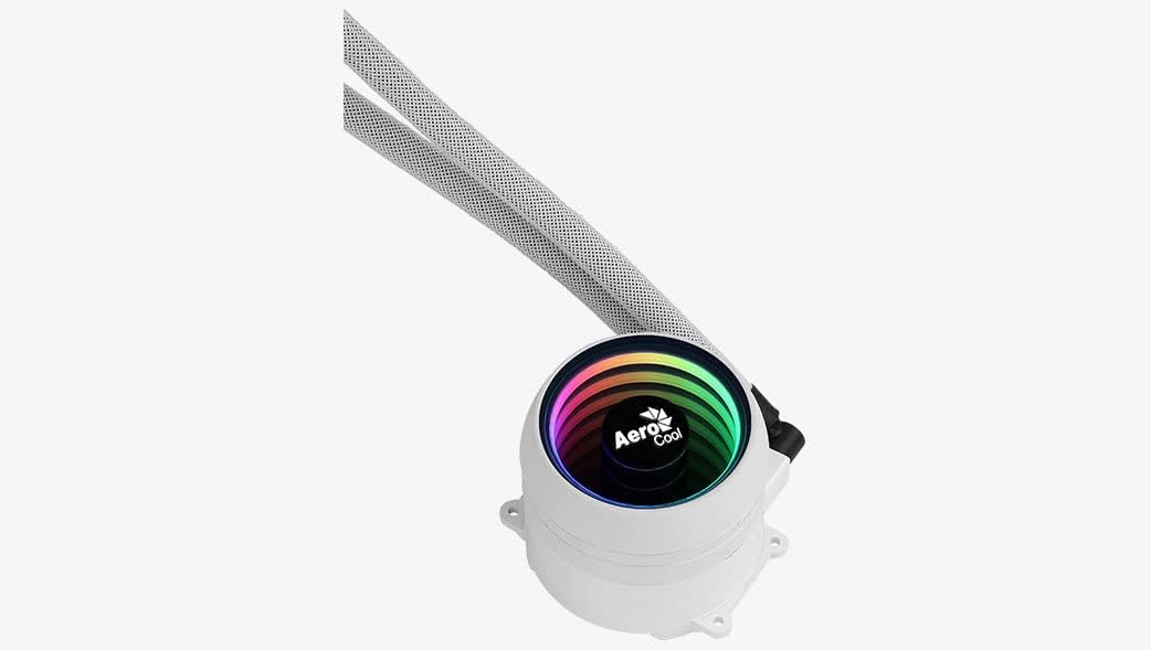 AeroCool MIRAGEL360W, CPU-Flüssigkeitskühlung, 3xLüfter 12cm ARGB, TDP 550W, Weiss, MIRAGEL360W