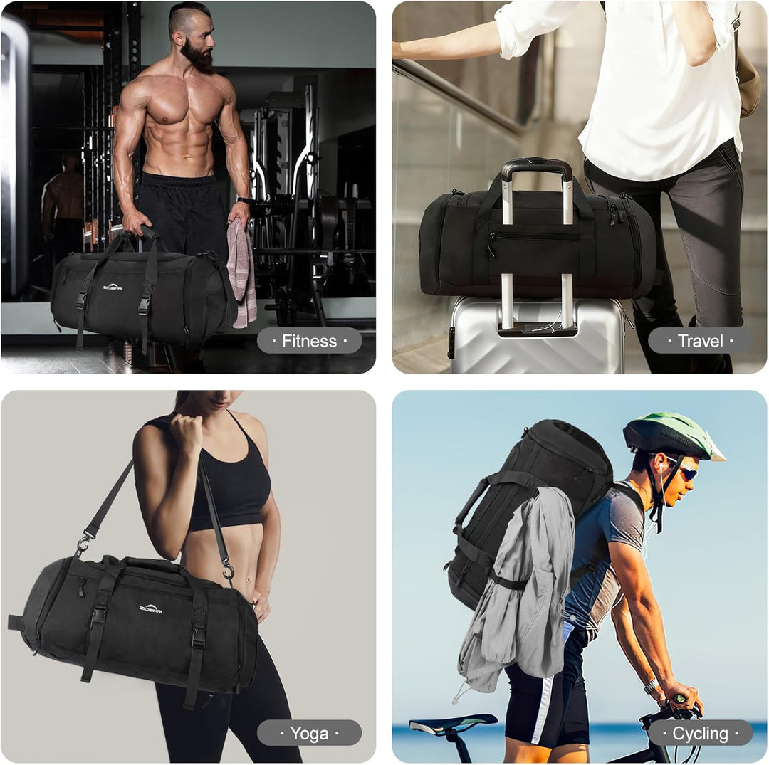 ZIOISNM Sporttasche Herren 36L Reisetasche, Sporttaschen mit Schuhfach, Nassfach und Wärmedämmungsfa