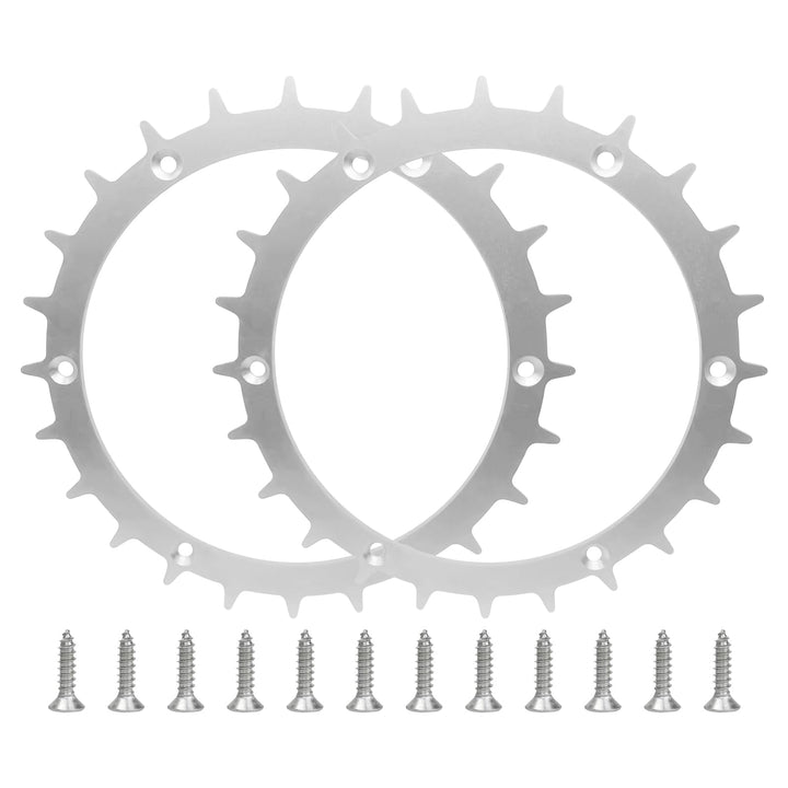 JOJOCY Edelstahl Spikes für Bosch Indego XS300 M700 S500 Mähroboter, 170mm Mähroboter Rad Spikes mit