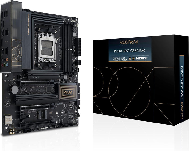 ASUS PROART B650-CREATOR Mainboard Sockel AMD AM5 (Ryzen, ATX, PCIe 5.0, 3x. M.2, DDR5 Speicher, USB