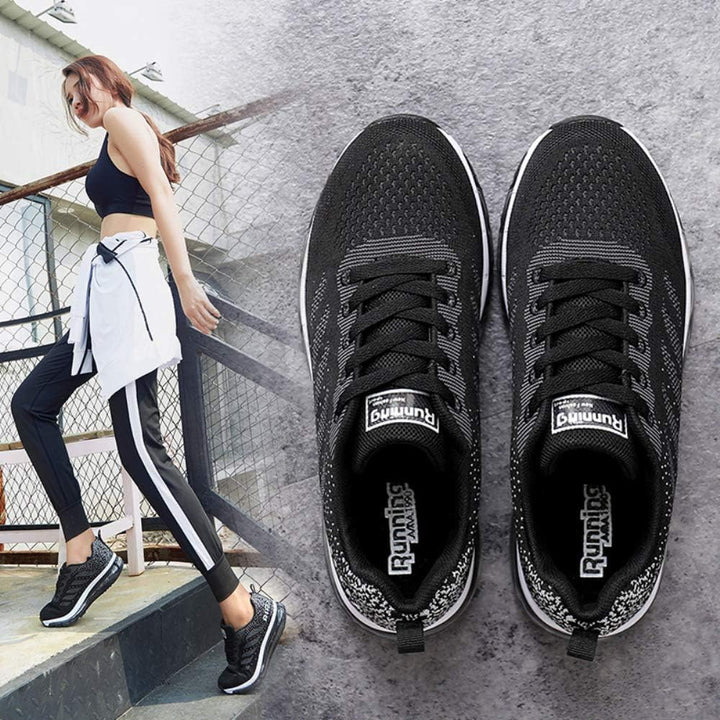 frysen Herren Damen Sportschuhe Laufschuhe mit Luftpolster Turnschuhe Profilsohle Sneakers Leichte S