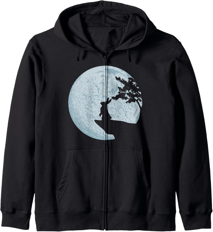 Hase Geschenkidee Kaninchen Mond Osterhase Kapuzenjacke