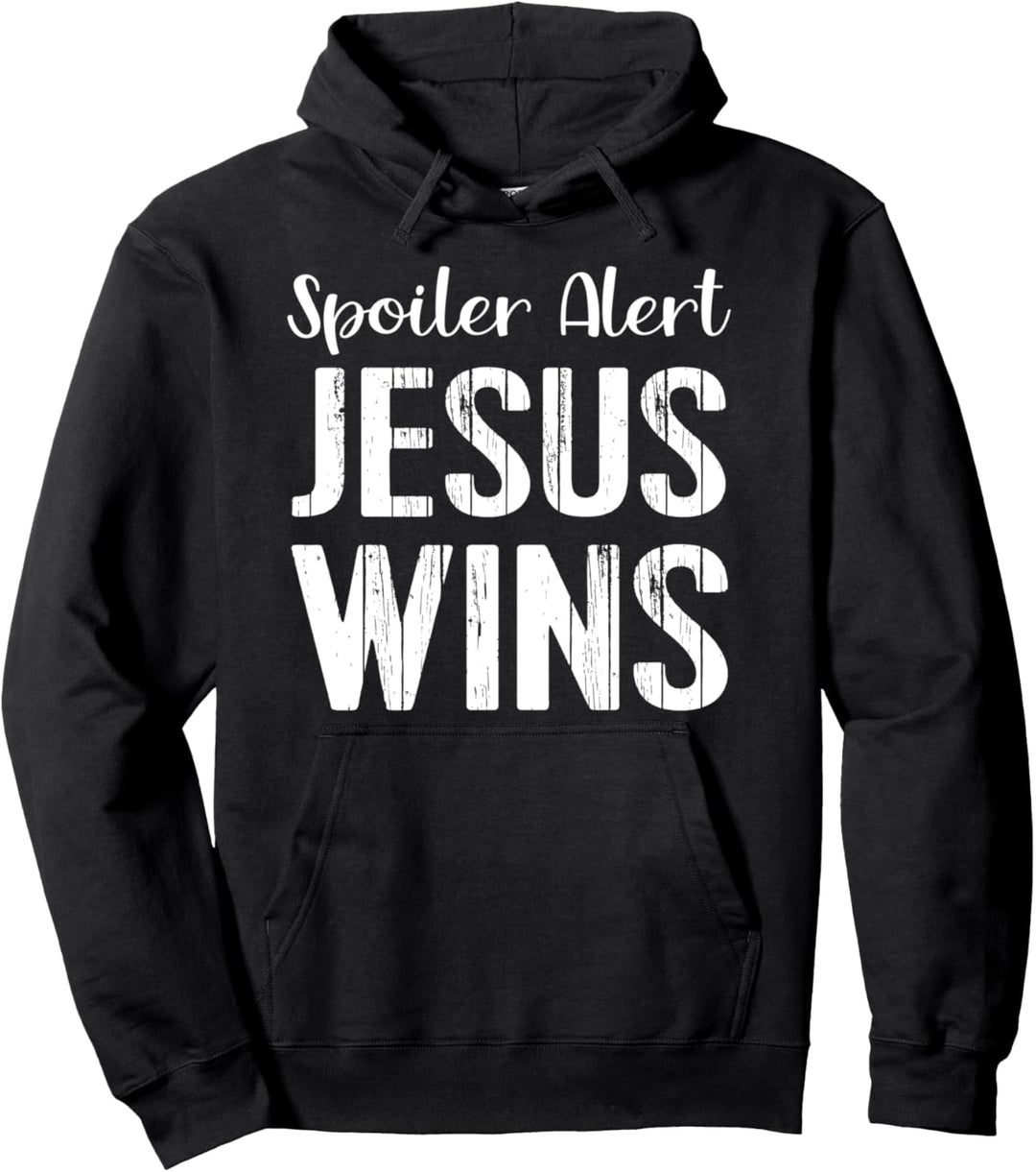 Jesus gewinnt Hemd Christlicher religiöser Bibelgott Pullover Hoodie