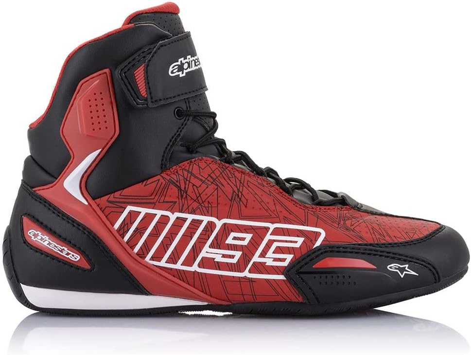 Alpinestars Nc Herren Motorradstiefel 47 EU Schwarz Weiss Rot, 47 EU Schwarz Weiss Rot