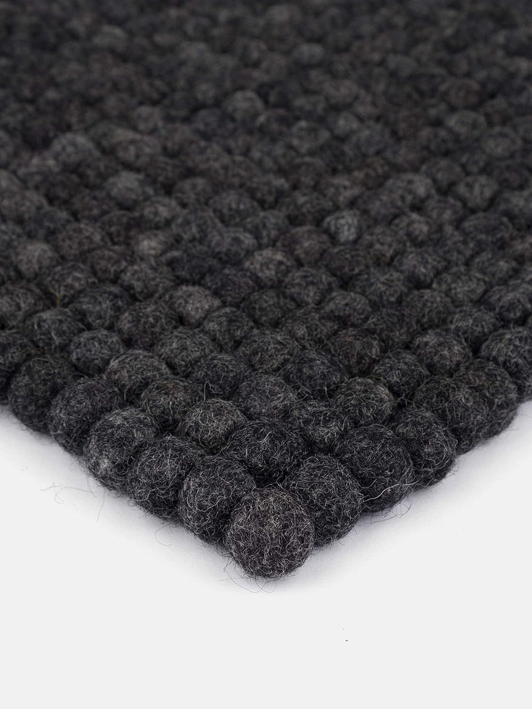 myfelt Filzkugel Sitzauflage Stuhlauflage - Hugo - 36x36 cm, anthrazit, Anthrazit