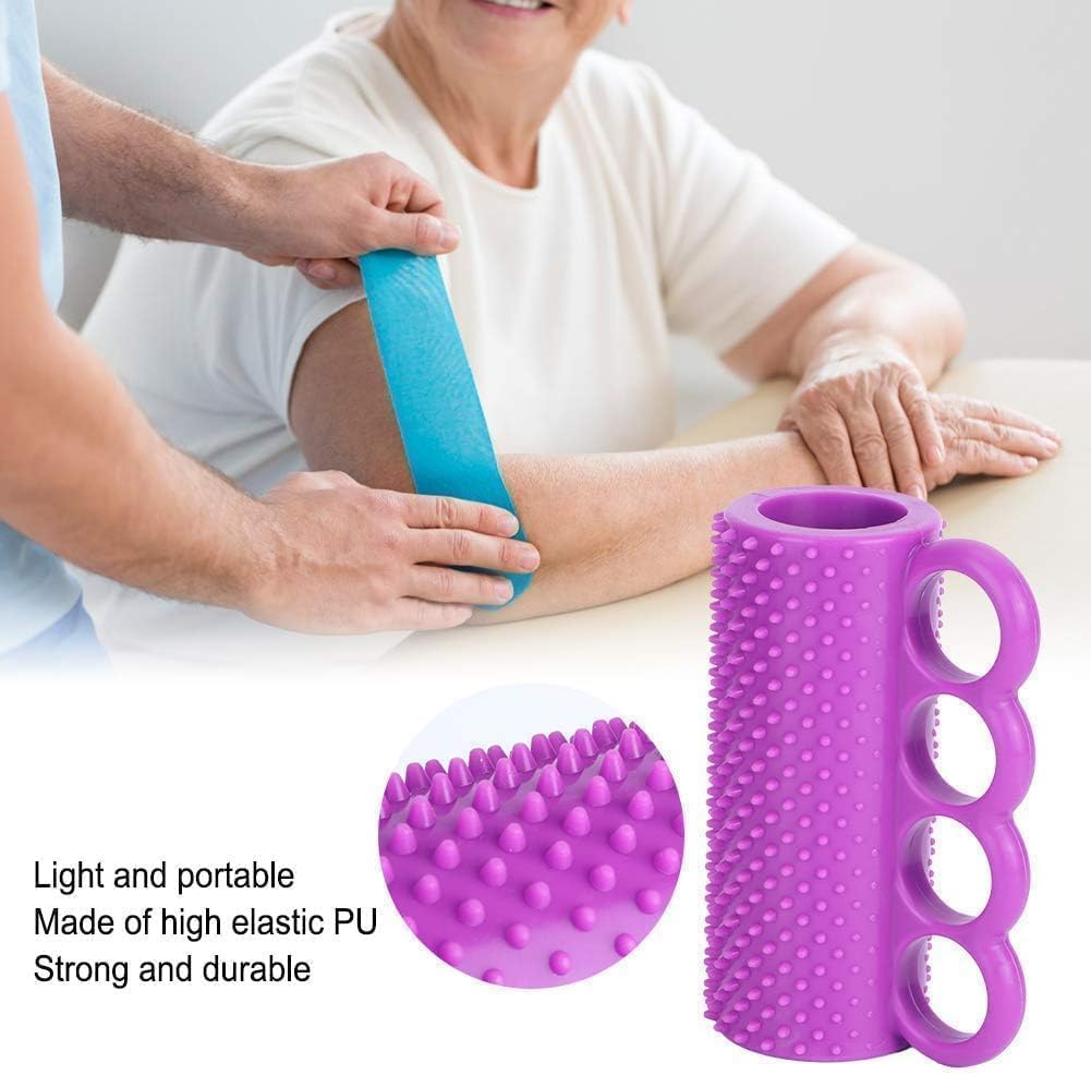 Fingertrainer für Schlaganfall, Hemiplegie, Rehabilitation – Lila Griffball für verbesserte Muskelkr
