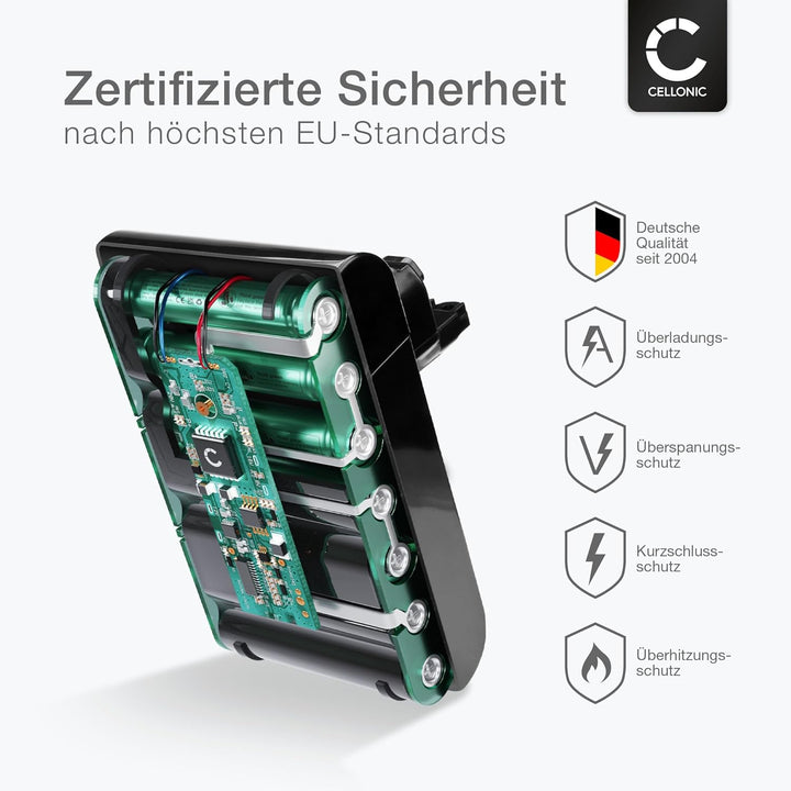 CELLONIC 1x Akku für Staubsauger Kompatibel mit Dyson DC44 Animal, DC34 Animal, DC45, 202932-02 - (2