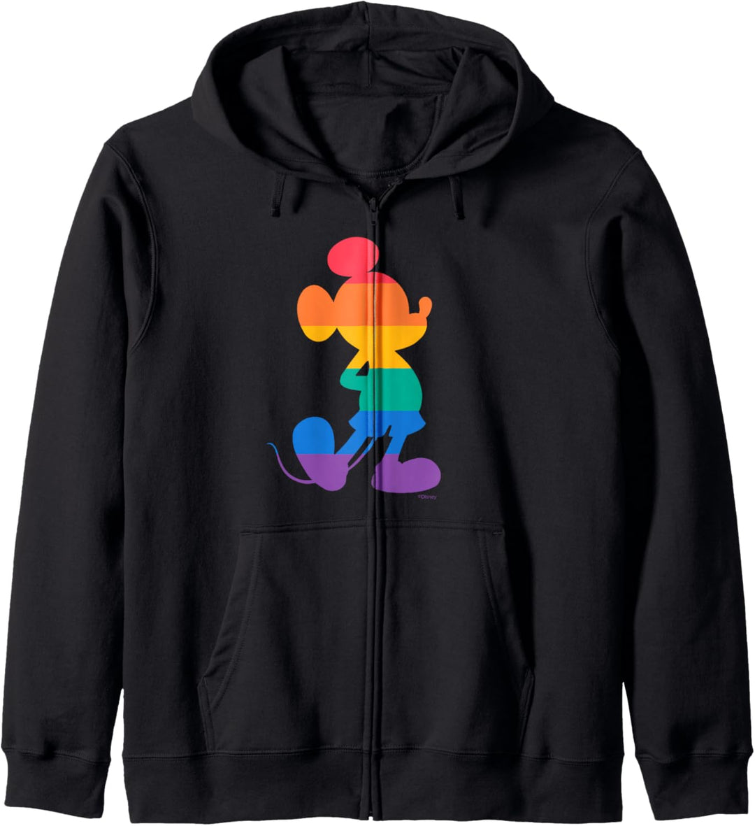 Disney Mickey Mouse Pride Classic Pose Rainbow Icon Fill Kapuzenjacke