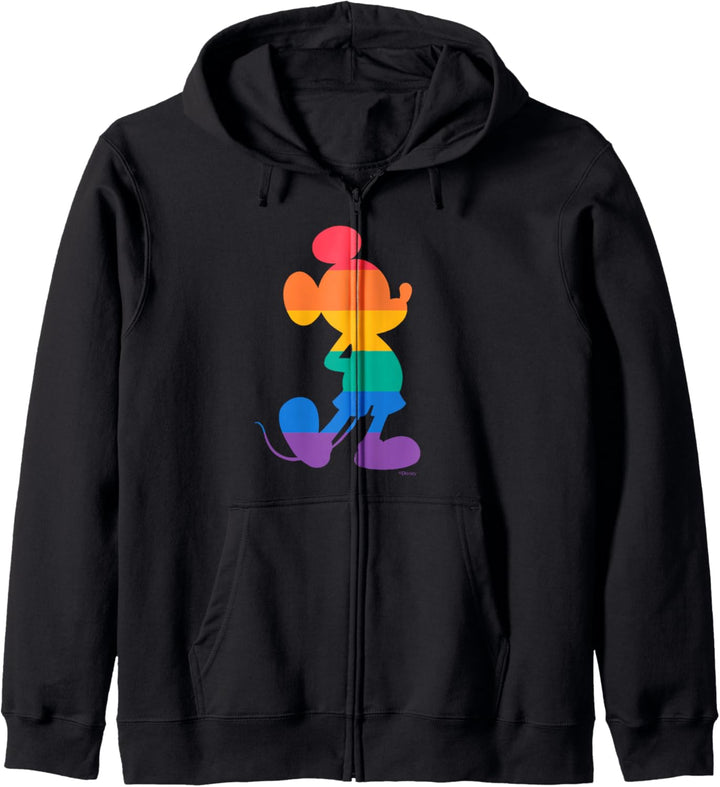 Disney Mickey Mouse Pride Classic Pose Rainbow Icon Fill Kapuzenjacke