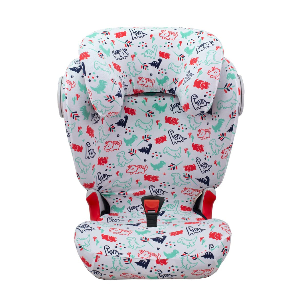 JYOKO KIDS Bezug kompatibel mit Römer KIDFIX II XP SICT, kidfix 2 S, Kidfix Z - Line (DINO PARTY, MI