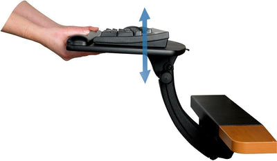 3M Sit/Stand Keyboard Tray, Simply Turn Knob to Adjust Height and Tilt, Sturdy Tray Includes Gel Wri